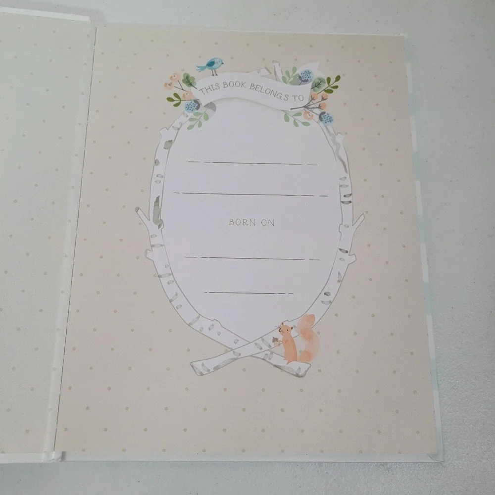 Stepping Stones‎ Memory Book Baby's First Year Forest Animals Record Book 0533